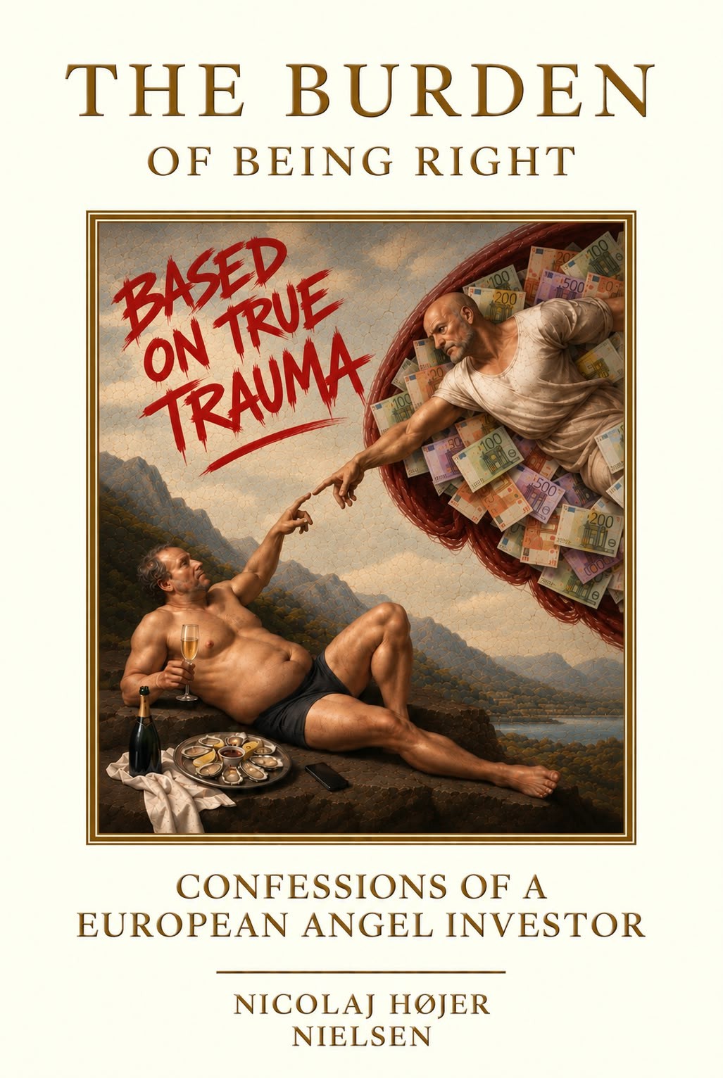 Front cover of The Burden of Being Right - Confessions of a European Angel Investor, a softcover book by Nicolaj Højer Nielsen